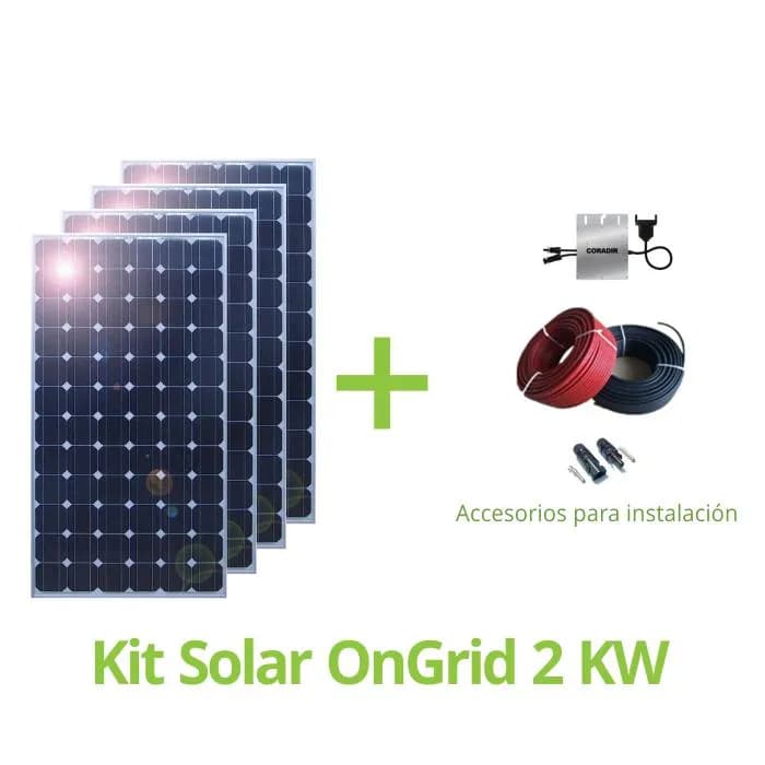 Kit Solar OnGrid 2KW